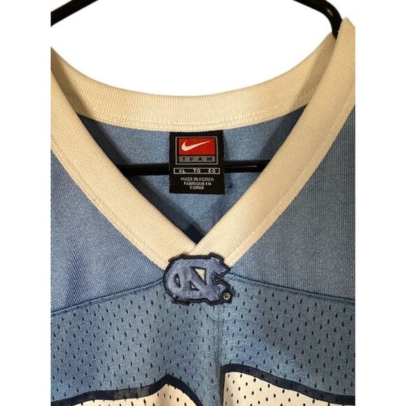 Nike Baby Blue North Carolina #25 Tar Heels Short Sleeve Jersey Men Sz XL - Picture 4 of 9